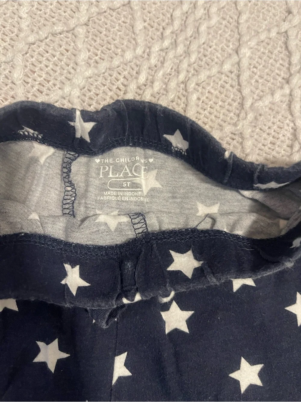 The Children's Place Navy Star Print Ruffle Shorts